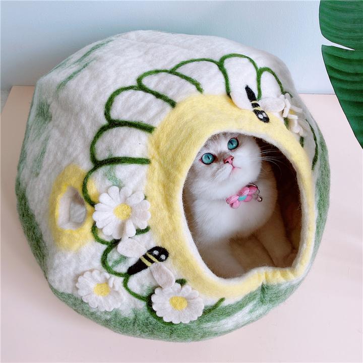 Handmade Wool Cat House