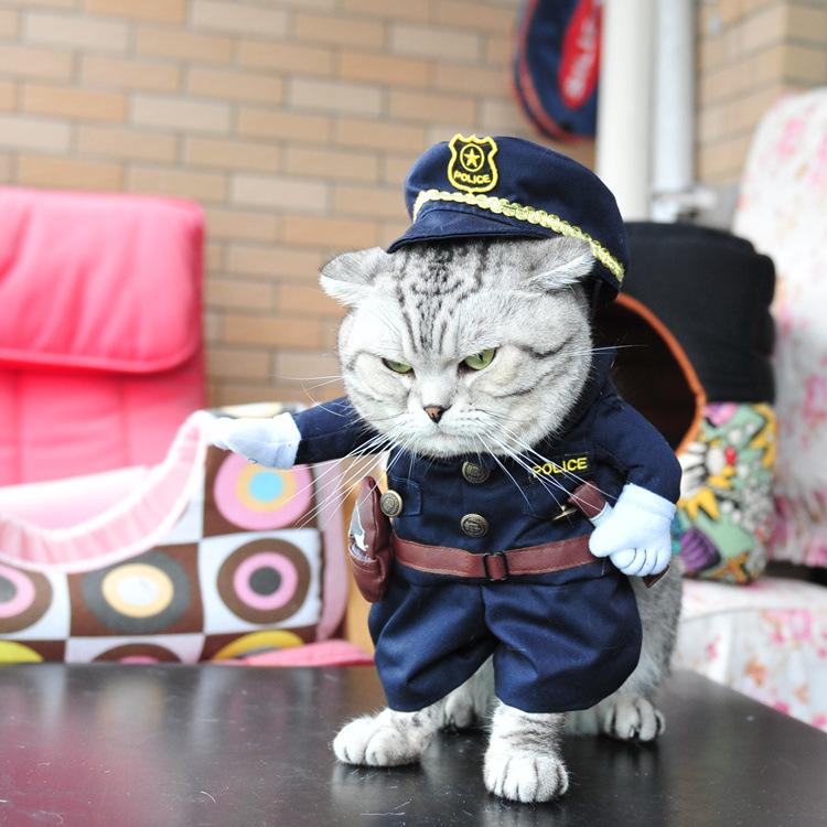 Cute Police Uniform Pet Costume