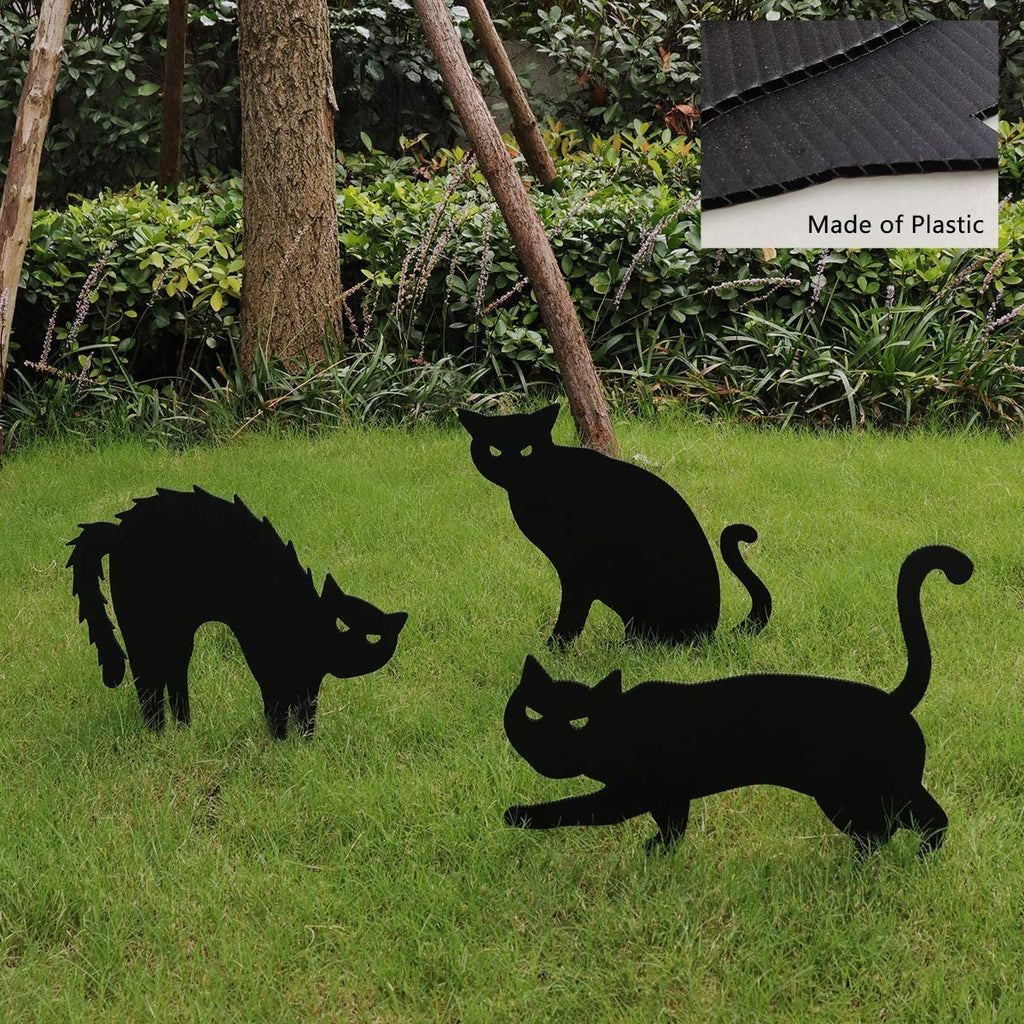 Halloween Black Cats Yard Signs