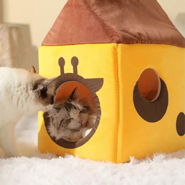 Foldable Pet House Cat Cute Beds