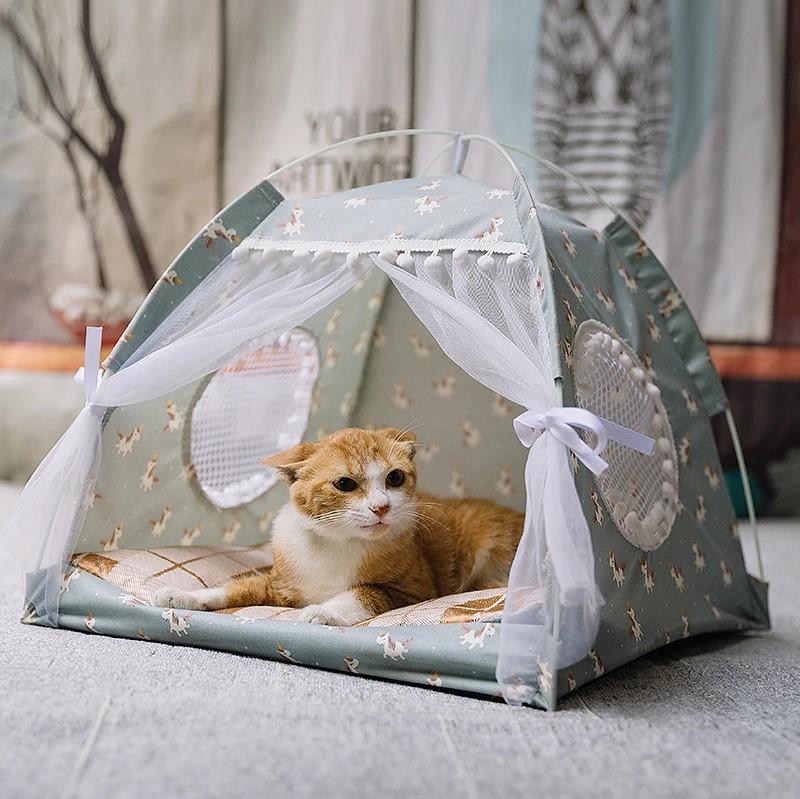 Foldable Cats Tent House Sweet Princess Beds