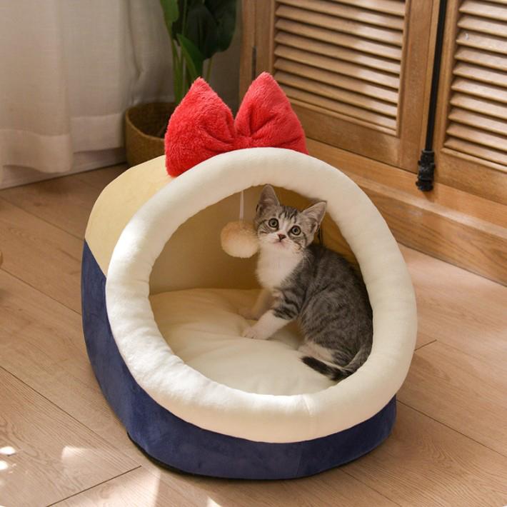 Princess Warming Pet House Bed