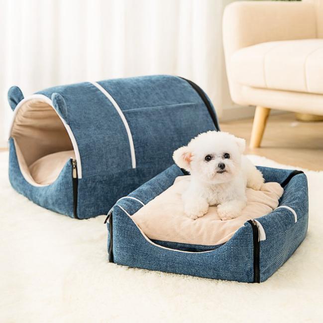 Plus Warming Covered Pet House Bed