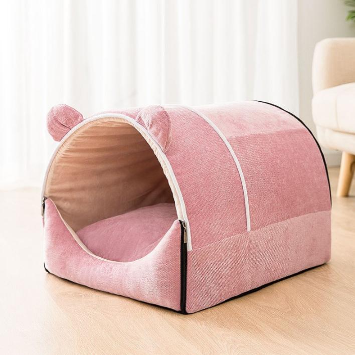 Plus Warming Covered Pet House Bed