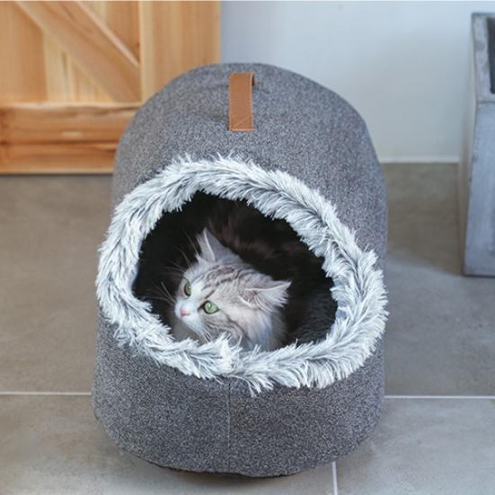Warming Covered Cat Bag Bed
