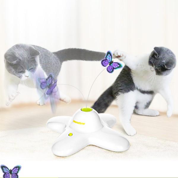 Cat Toy Butterfly Automatic Rotation Toys