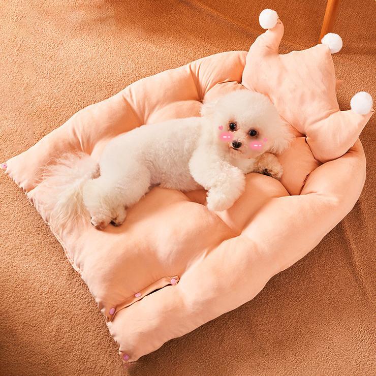 Crown Shape Soft Pet Bed