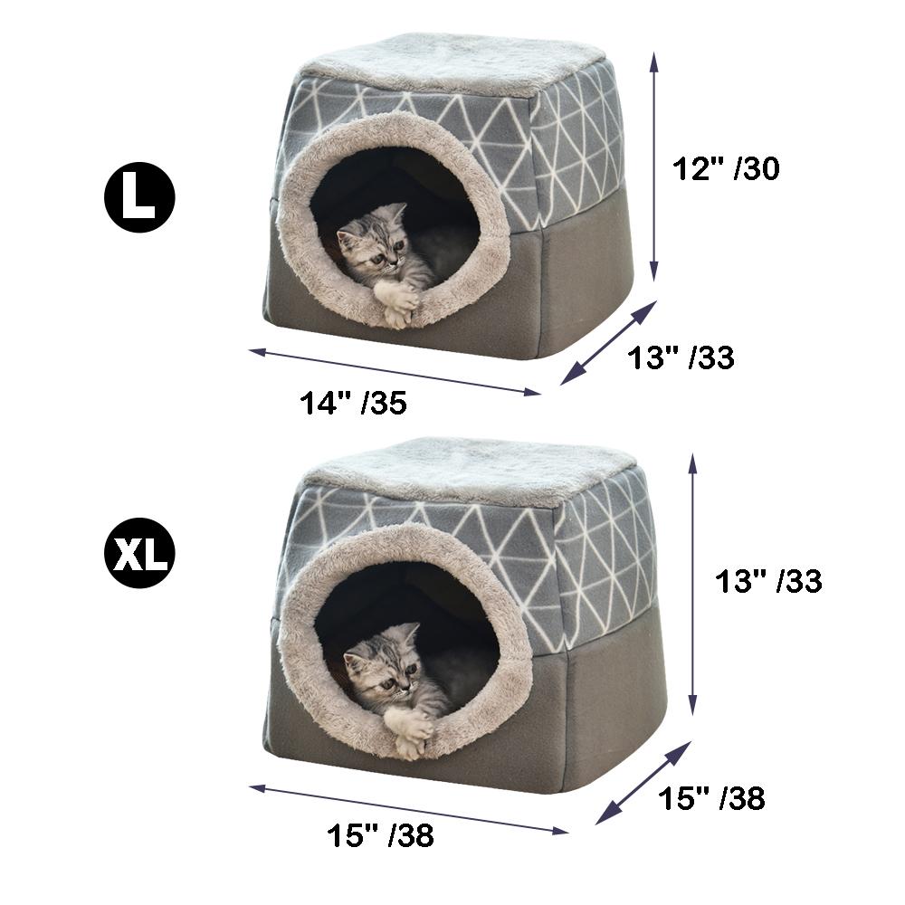 Warm Pet Dog Cat Bed Soft Nest Dual Use Cat Sleeping Bed