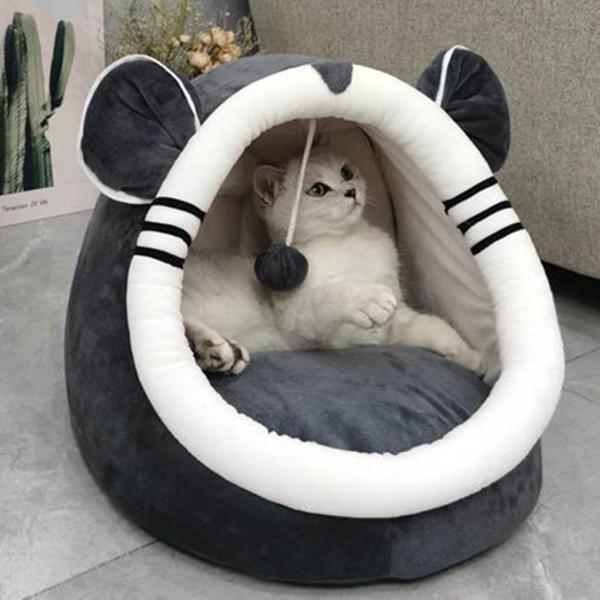 Cute Covered Pet Bed