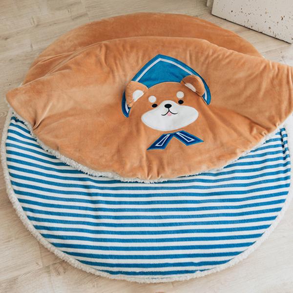 Cute Shiba Shape Hamburger Dog Bed