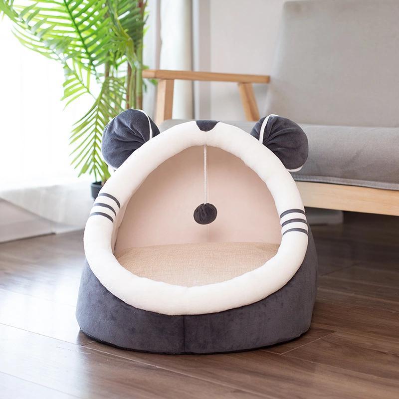 Cute Covered Pet Bed