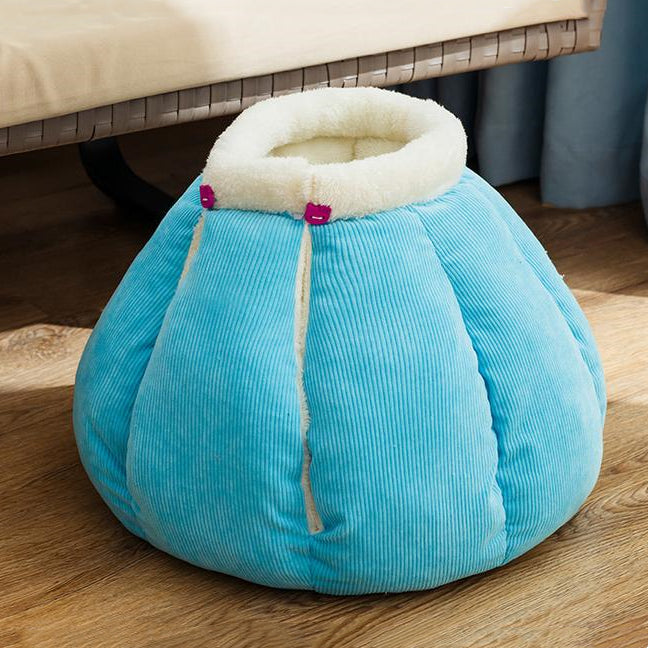 Pumpkin Shaped Removable Cat House