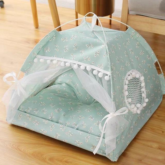Foldable Cats Tent House Sweet Princess Beds